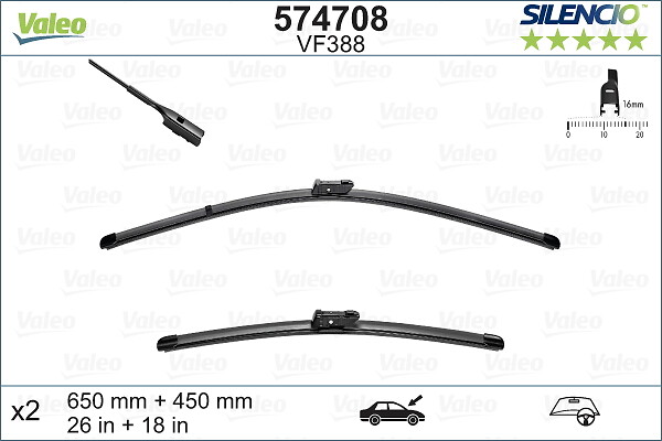 Lamela stergator 574708 VALEO